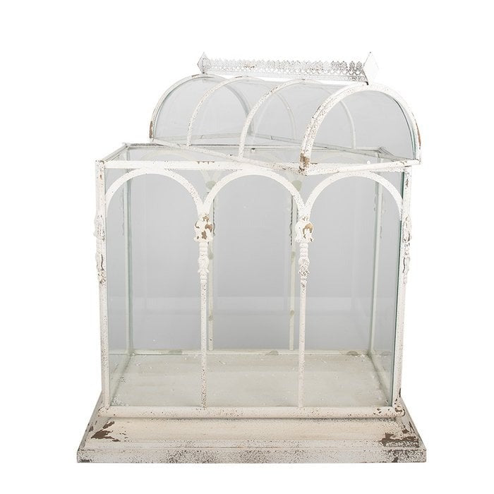 Mini-serre en métal & verre
