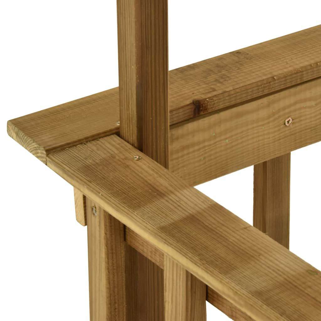 Grillpavillon Kiefernholz Imprägniert 163,5X93X210 Cm