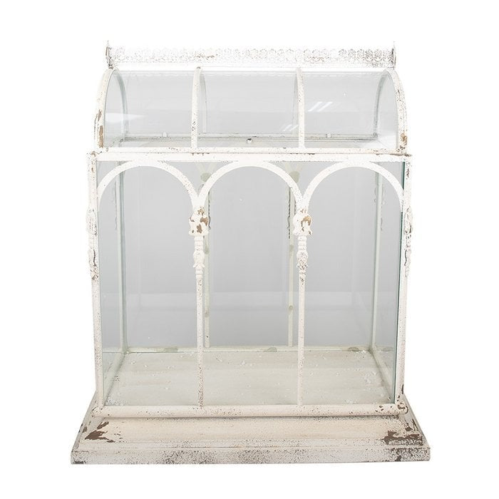 Mini-serre en métal & verre