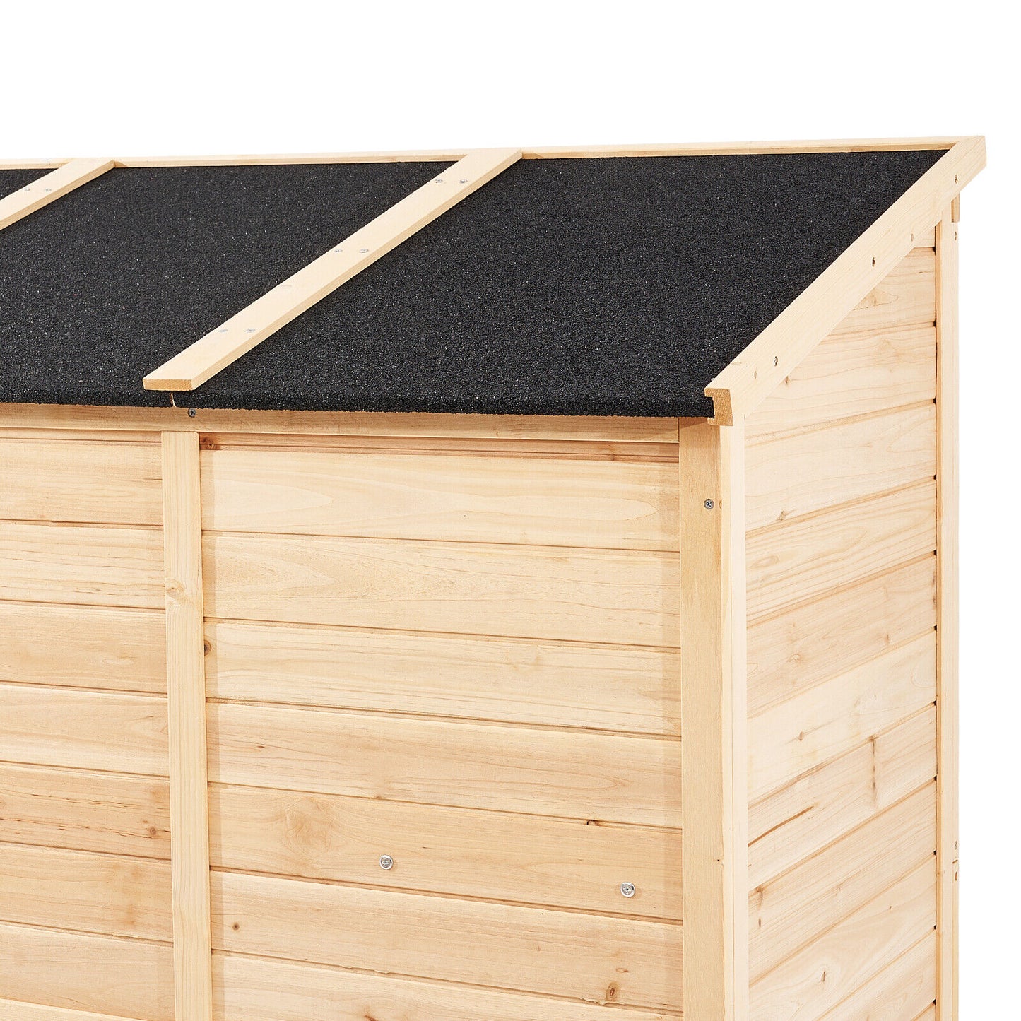 VEVOR Abri De Jardin Rangement Outils En Bois Étanche Verrouillable 1473X1980 Mm