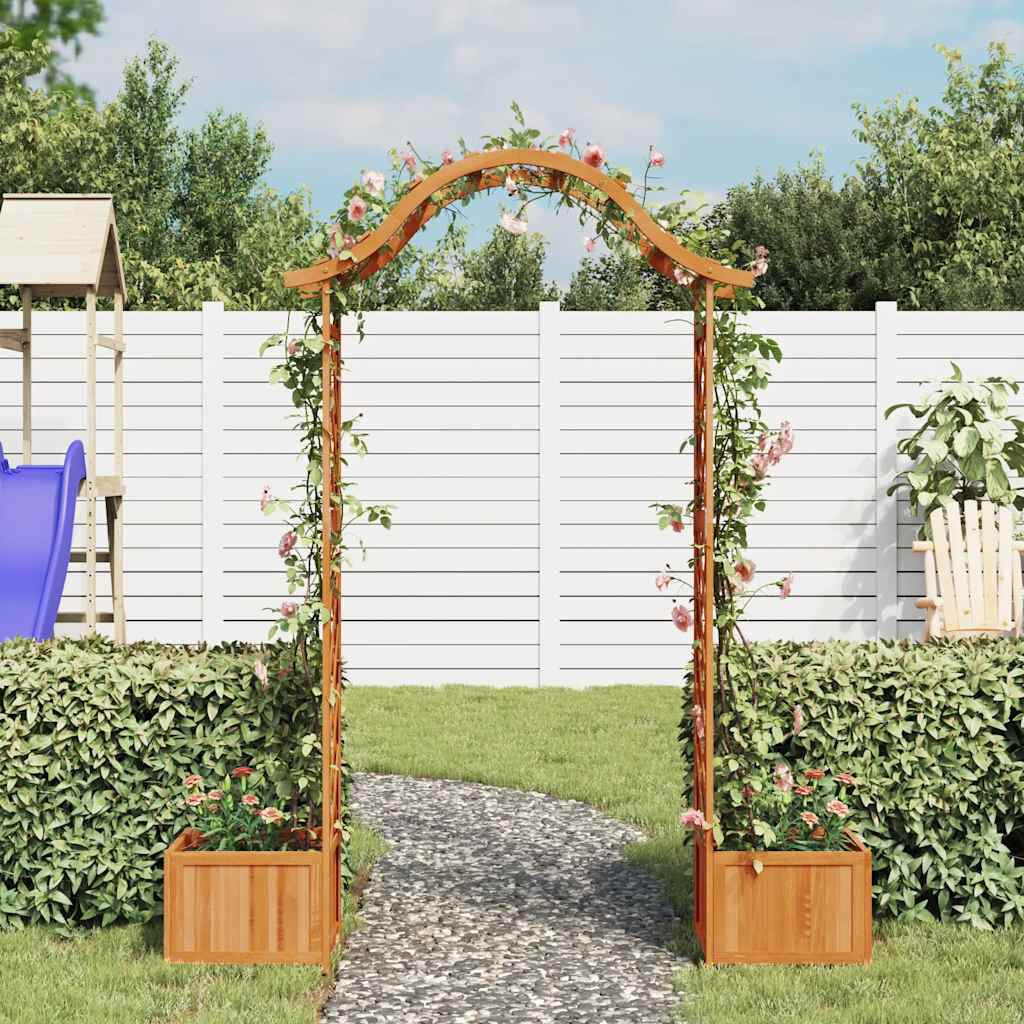 Garten-Pergola Mit Blumenkasten Massivholz Tanne