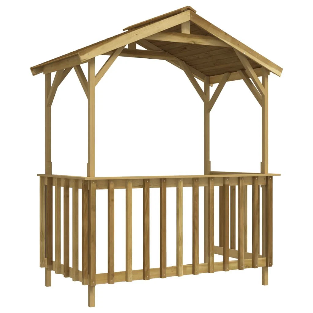 Grillpavillon Kiefernholz Imprägniert 163,5X93X210 Cm