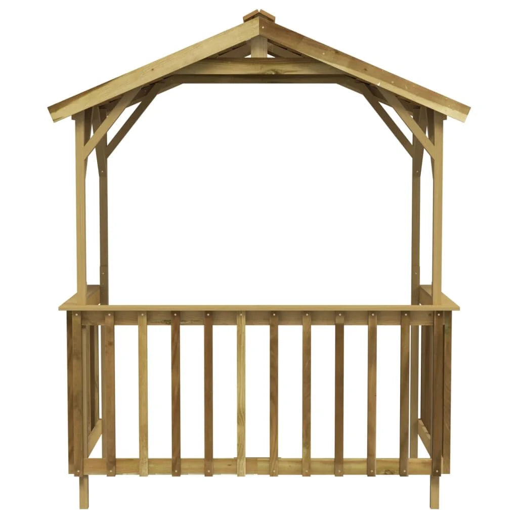 Grillpavillon Kiefernholz Imprägniert 163,5X93X210 Cm