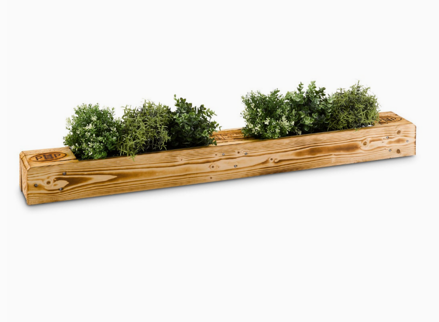Bac à fleurs en bois pour 6 plantes