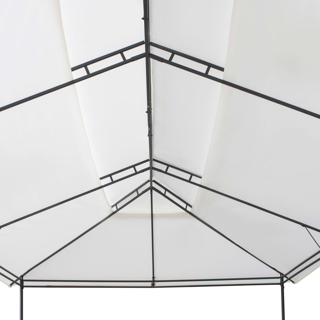 Gazebo 236.2"X117.3"X106.3" White 0.6 Oz/Ft²