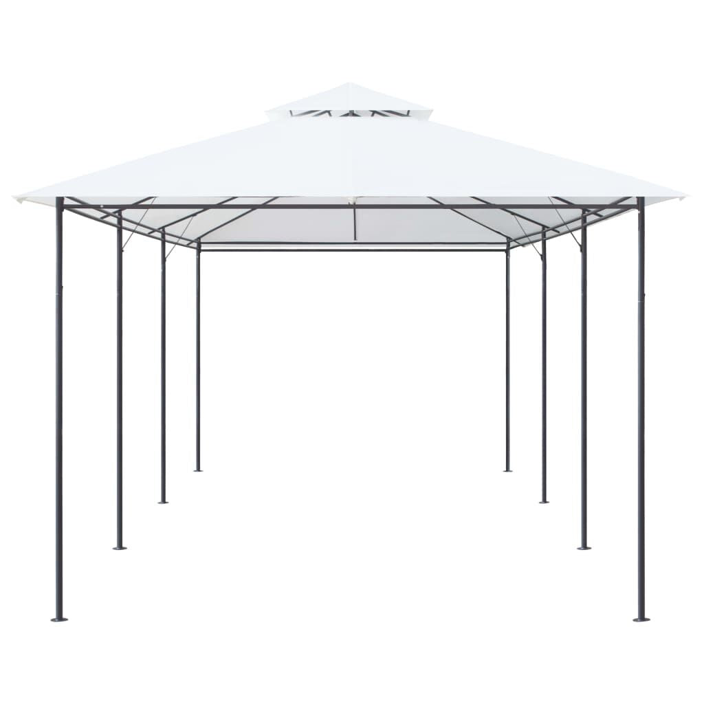 Gazebo 236.2"X117.3"X106.3" White 0.6 Oz/Ft²