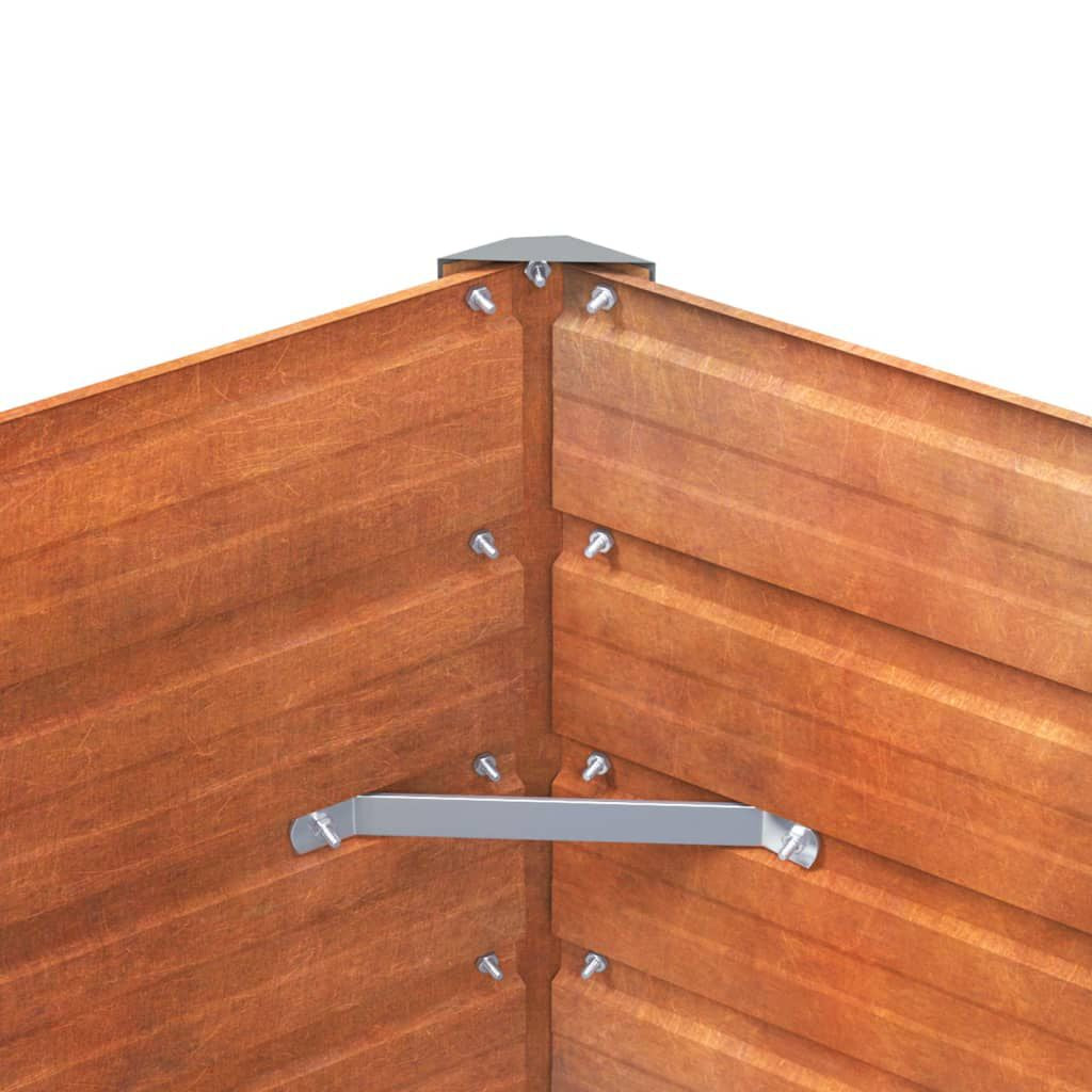 Hochbeet Rostig 100X100X45 Cm Cortenstahl