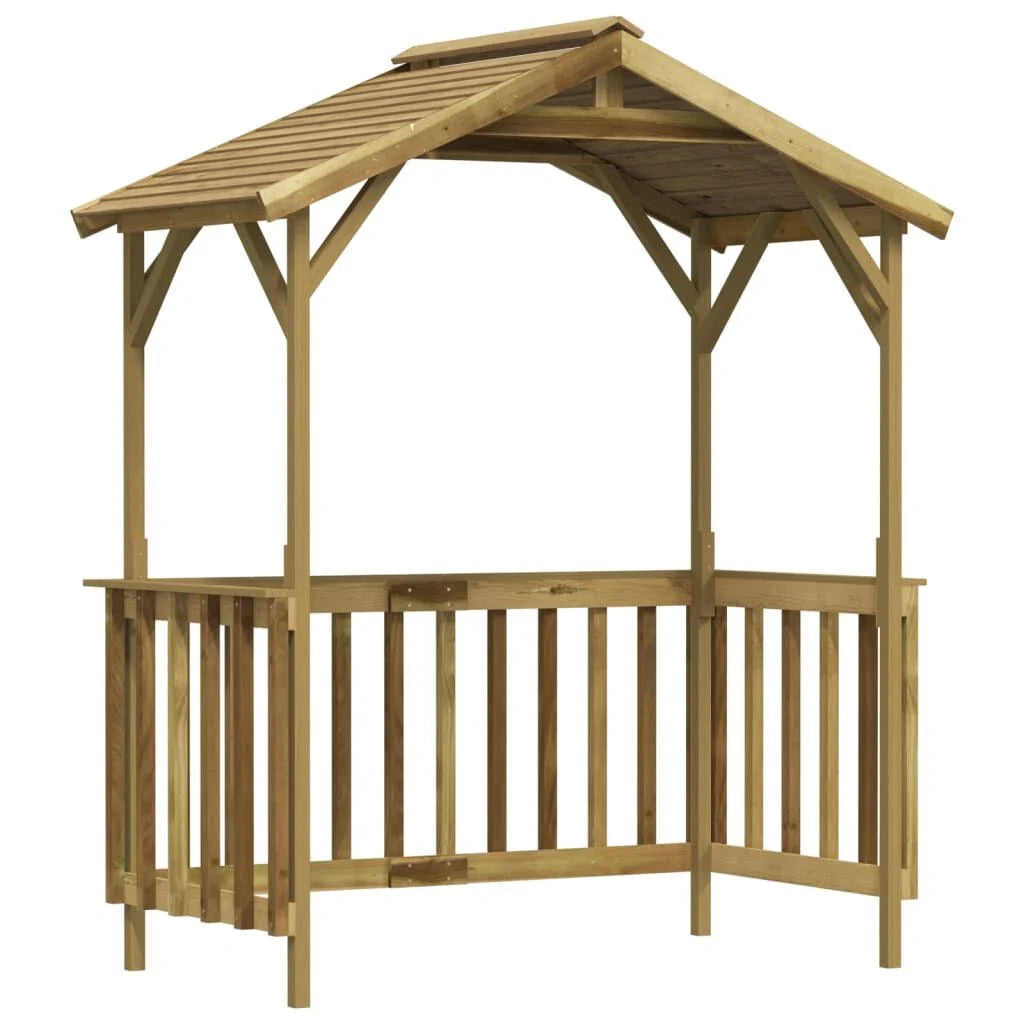 Grillpavillon Kiefernholz Imprägniert 163,5X93X210 Cm