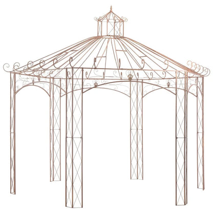 Garden Pavilion Antique Brown 9.8' Iron