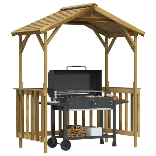 Grillpavillon Kiefernholz Imprägniert 163,5X93X210 Cm