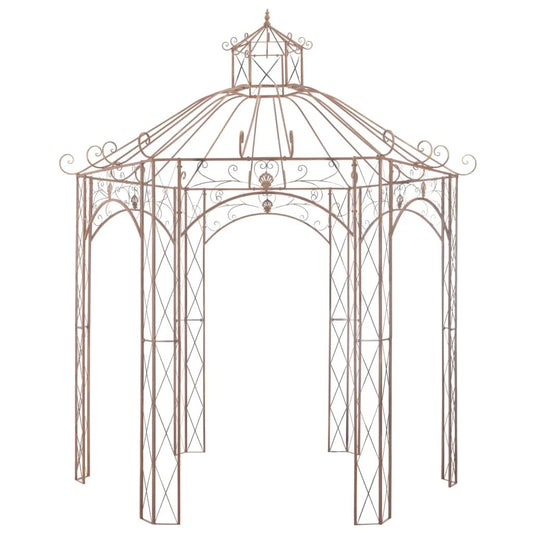 Garden Pavilion Antique Brown 9.8' Iron