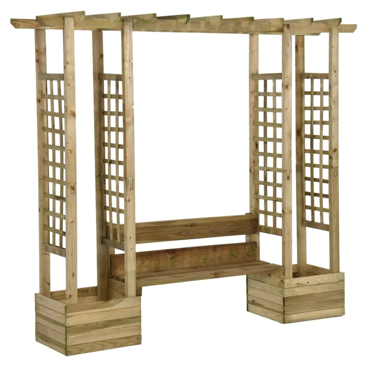 Pergola avec banc intégré – L’élégance naturelle