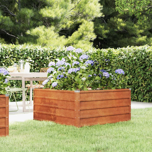 Hochbeet Rostig 100X100X45 Cm Cortenstahl