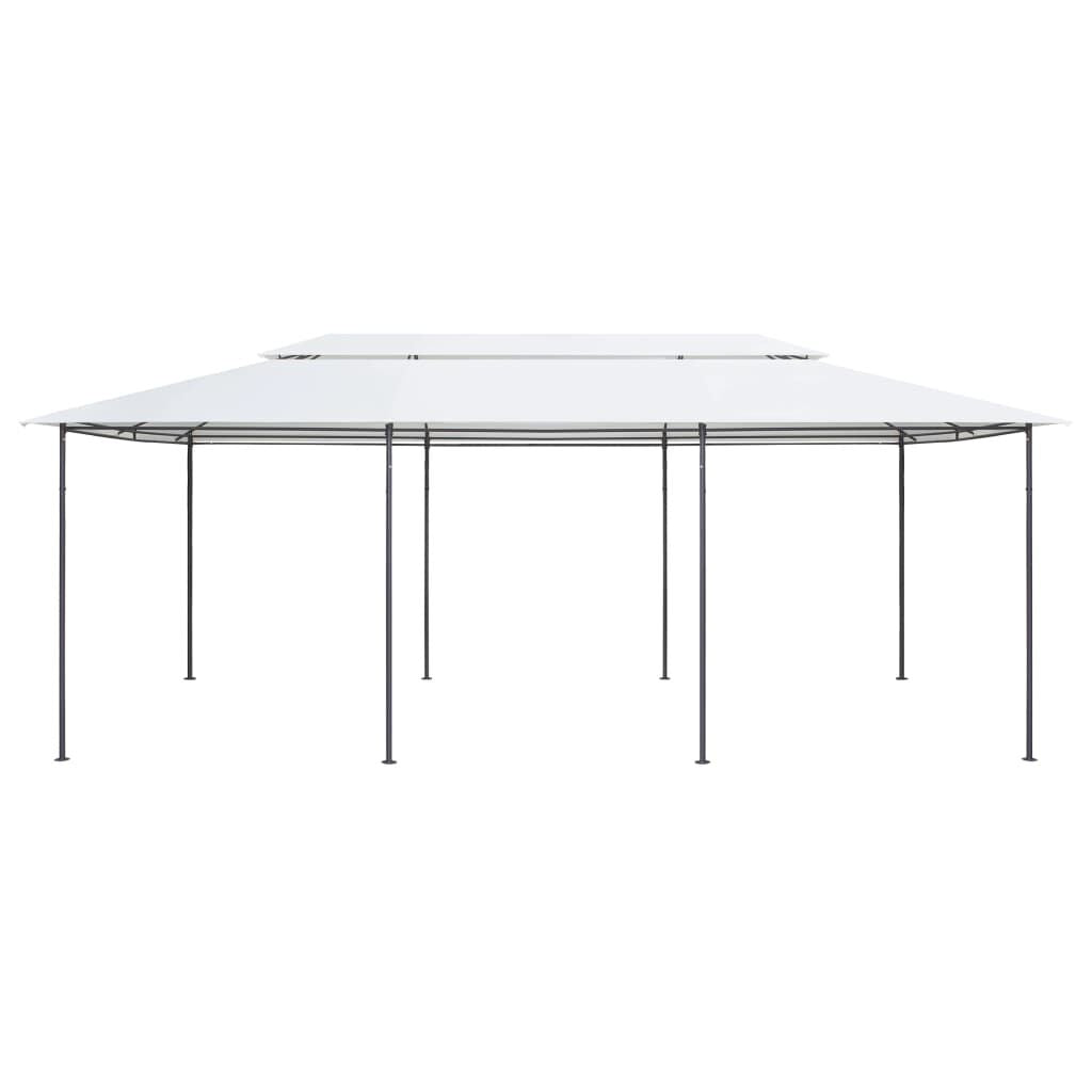 Gazebo 236.2"X117.3"X106.3" White 0.6 Oz/Ft²
