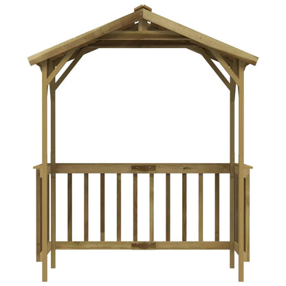 Grillpavillon Kiefernholz Imprägniert 163,5X93X210 Cm